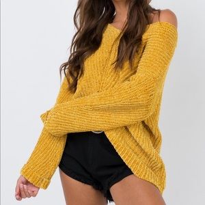 Yellow Knit Sweater